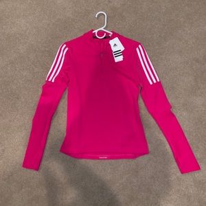 Adidas long sleeve zip tee